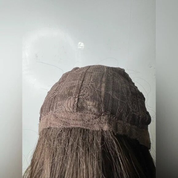 Medium lenght Wig Brown Loose Wavy Wig With Bangs | Ultra Natural Look | - Picture 6 of 15